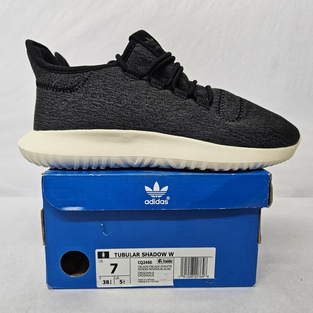 Adidas Tubular Shadow Casual Shoes CQ2460 Core Black Off White Men's Size 7 - Picture 3 of 11